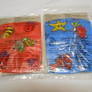 2 NEW sealed packs of kids inflatable arm bands floats Bees Sea animals 🏊‍♂️